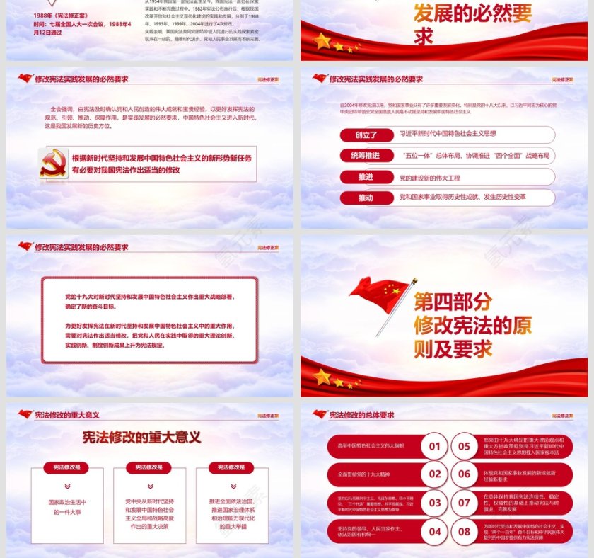 解读宪法修改宪法修正案PPT模板第4张