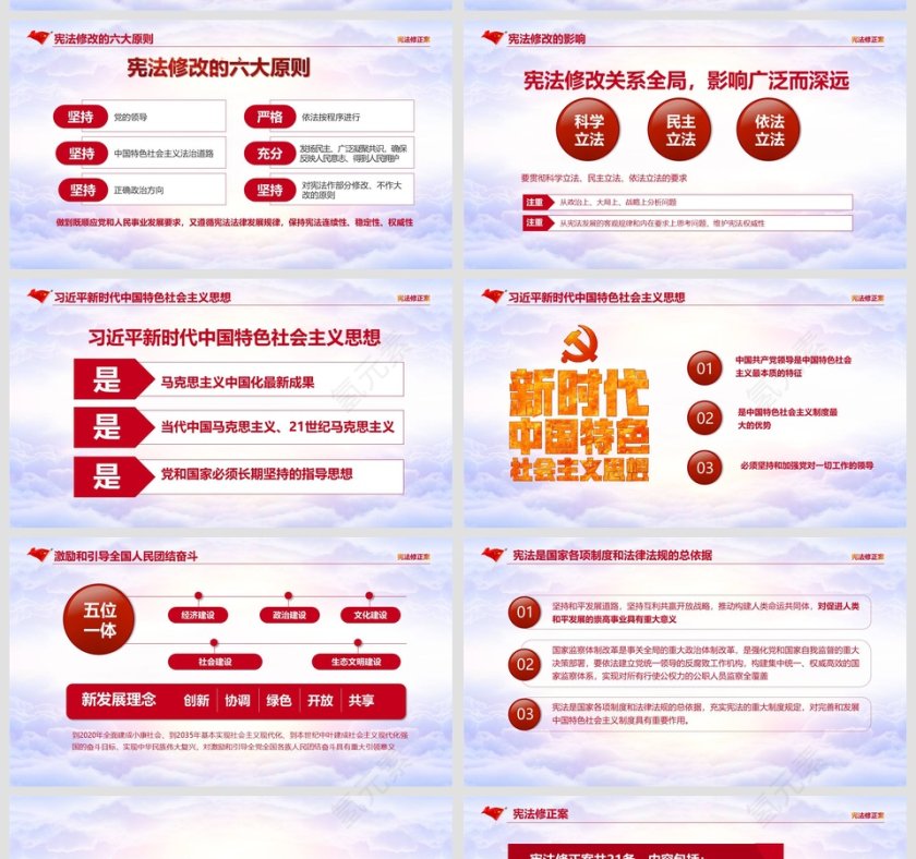 解读宪法修改宪法修正案PPT模板第5张