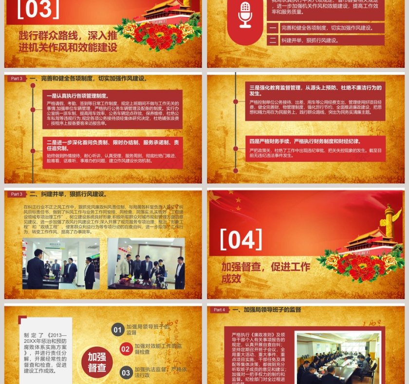 单位党风廉政建设报告(自查)调查报告廉政廉洁ppt第3张