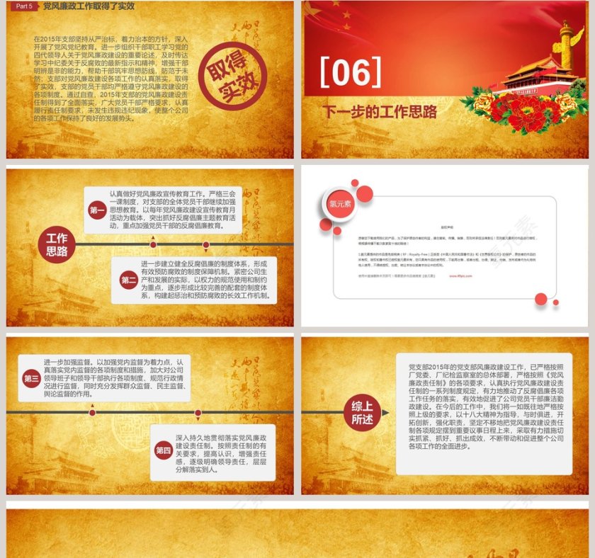 单位党风廉政建设报告(自查)调查报告廉政廉洁ppt第5张