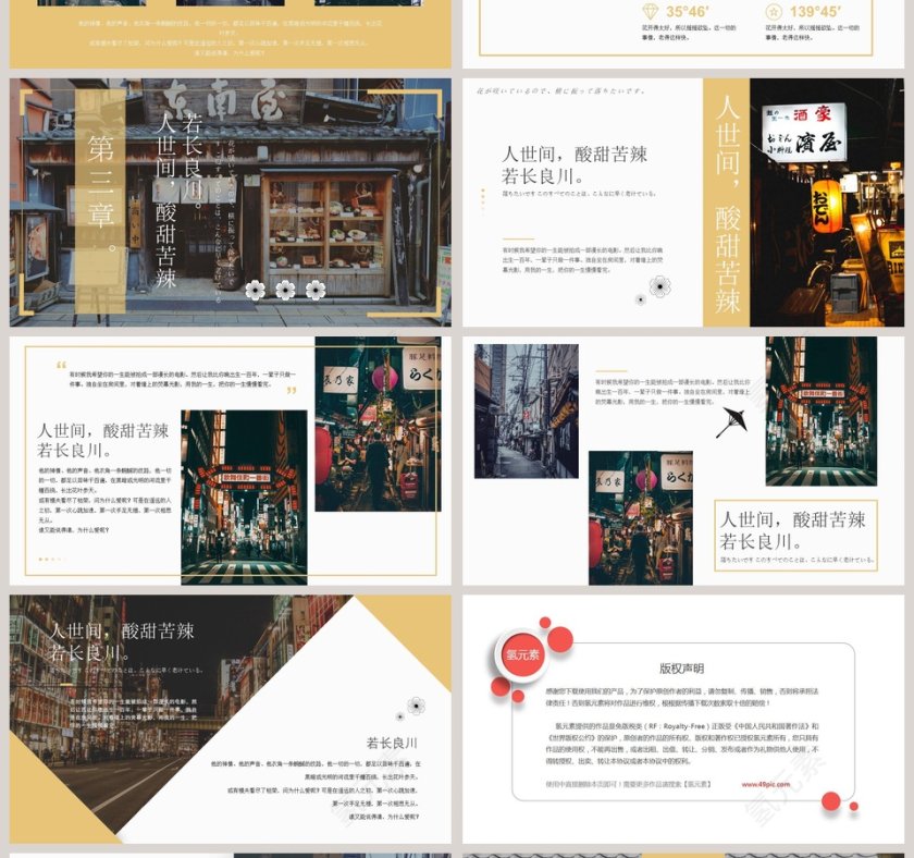 日本印象动态PPT 第4张