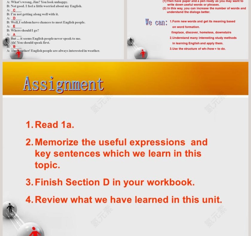 Unit 3 Topic 3-Could you give us some advice on how to learn English well教学ppt课件第5张