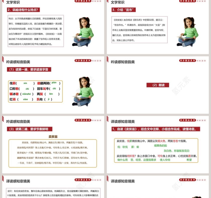 部编版八年级语文下册卖炭翁语文课件PPT第2张