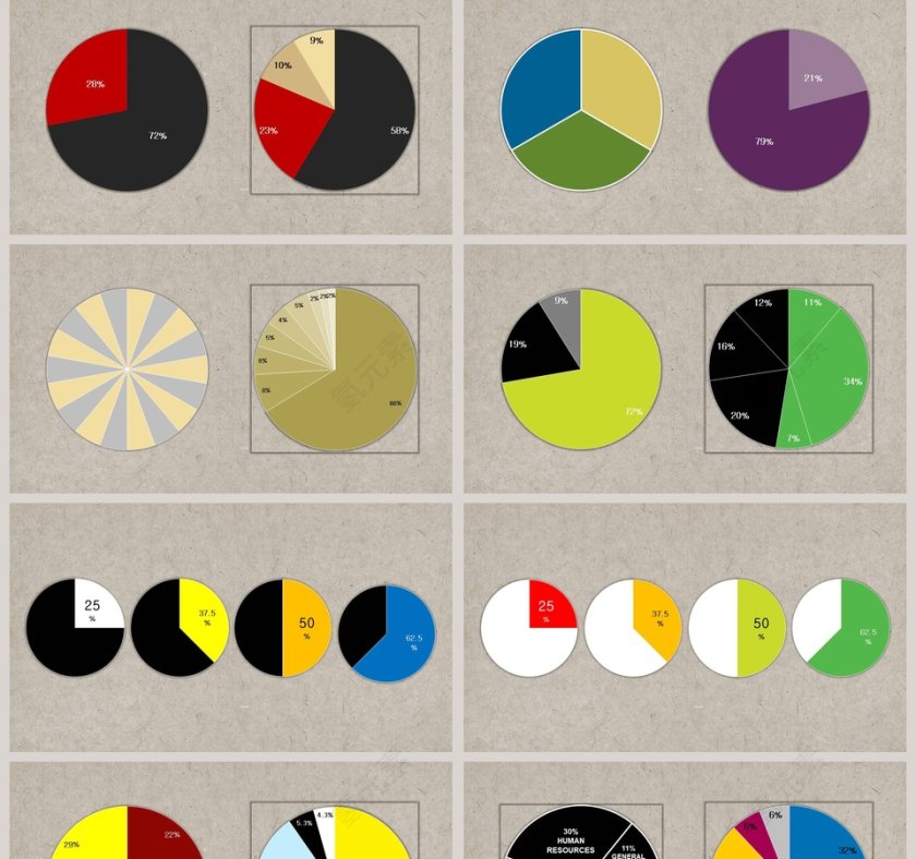 饼图素材合集ppt第2张