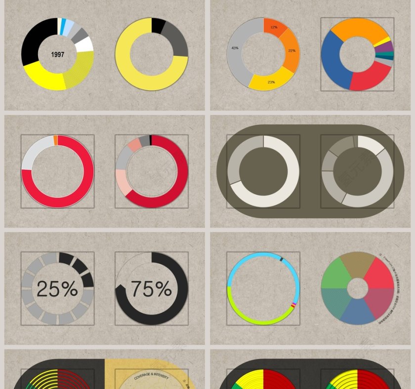 饼图素材合集ppt第5张