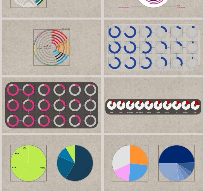 饼图素材合集ppt第7张