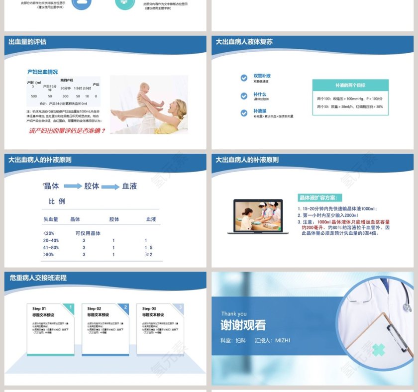 医院病历讨论PPT模板第4张