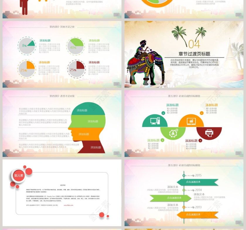 泰国旅游风景介绍宣传旅游策划PPT模板第4张