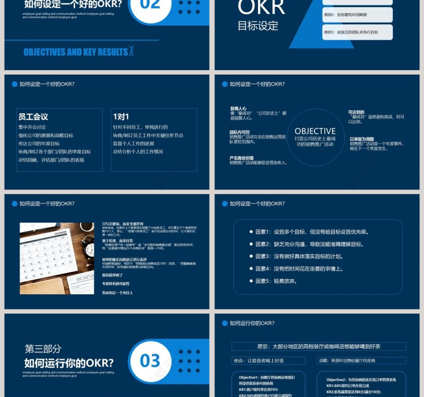 员工目标设定与沟通OKR工作法PPT模板第3张