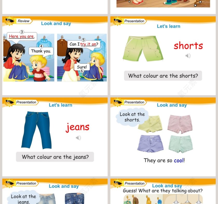 Unit5 I like those shoes-人教精通版四年级上册教学ppt课件第2张