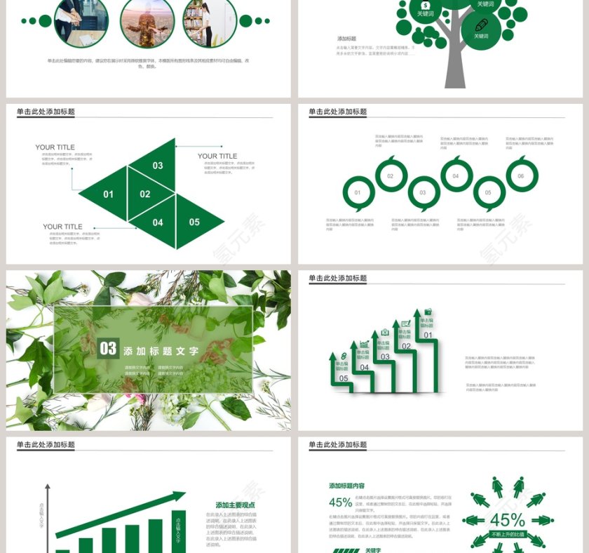 小清新企业宣传PPT模板第3张