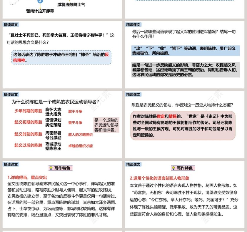 课文解析统编版九年级语文下册陈涉世家语文课件PPT第4张