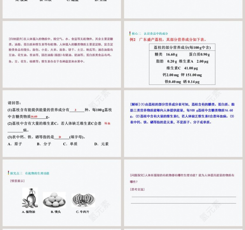 第十单元   化学与健康-食物中的有机物教学ppt课件第4张
