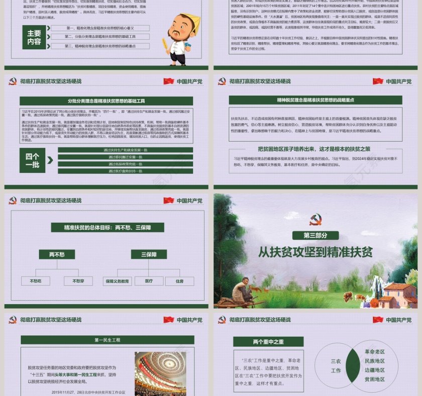 精准扶贫ppt  第3张