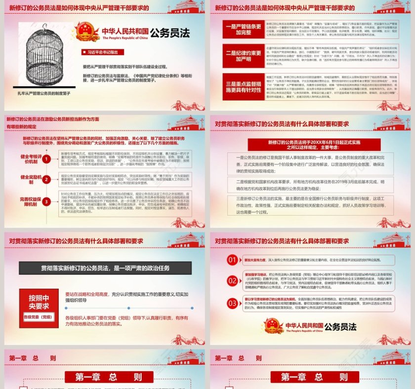 中华人民共和国公务员法PPT第5张