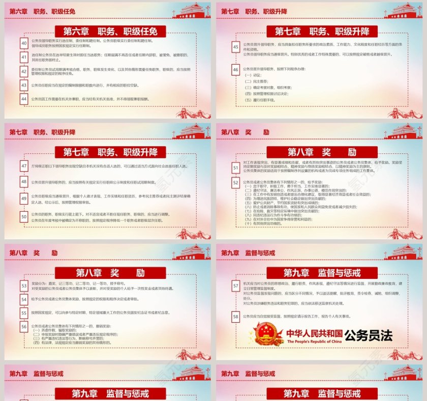 中华人民共和国公务员法PPT第8张