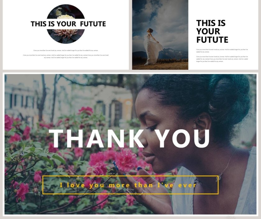 高端杂志风画册风ppt模板第5张