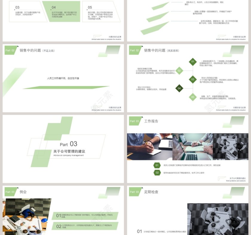 销售经理年终总结及明年工作计划PPT模版第3张