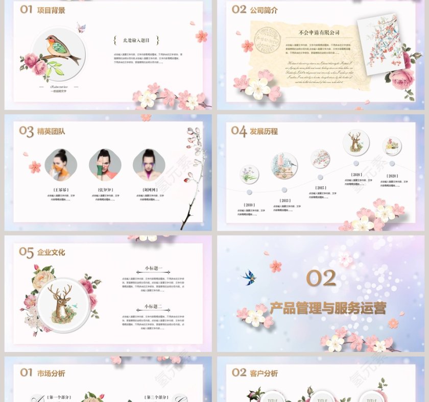 粉色清新20xx简约商业项目计划书第2张