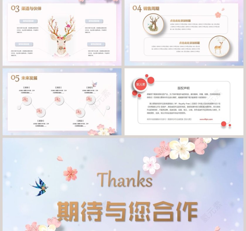 粉色清新20xx简约商业项目计划书第5张