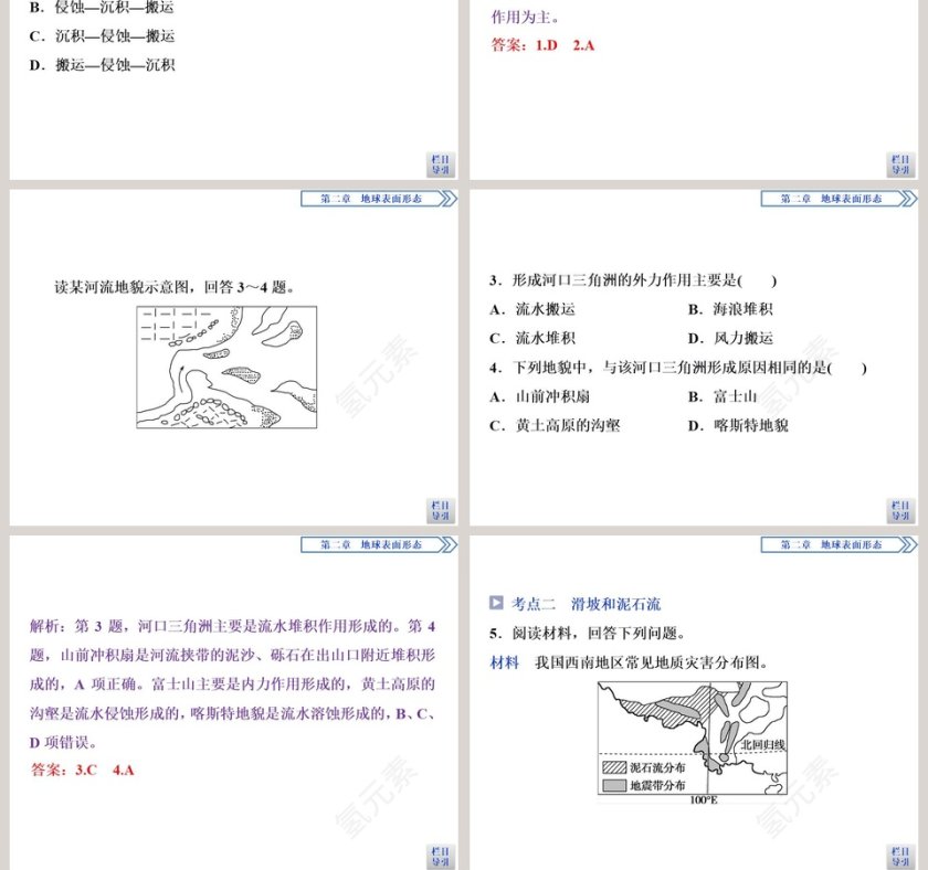 第一节流水地貌教学ppt课件第13张