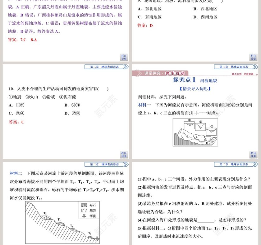 第一节流水地貌教学ppt课件第5张