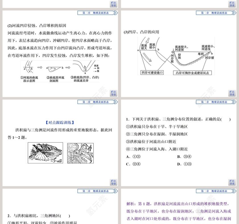 第一节流水地貌教学ppt课件第8张