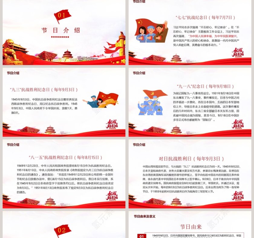 抗战胜利中国人民抗日战争胜利纪念日第2张