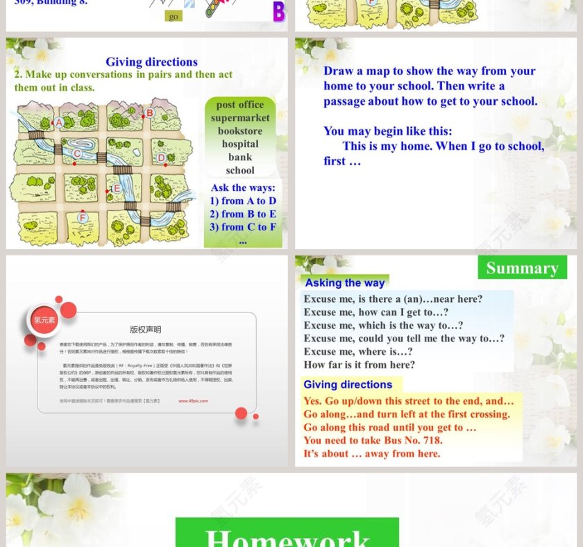 Unit 6 Topic3-Which is the way to the hospital教学ppt课件第4张