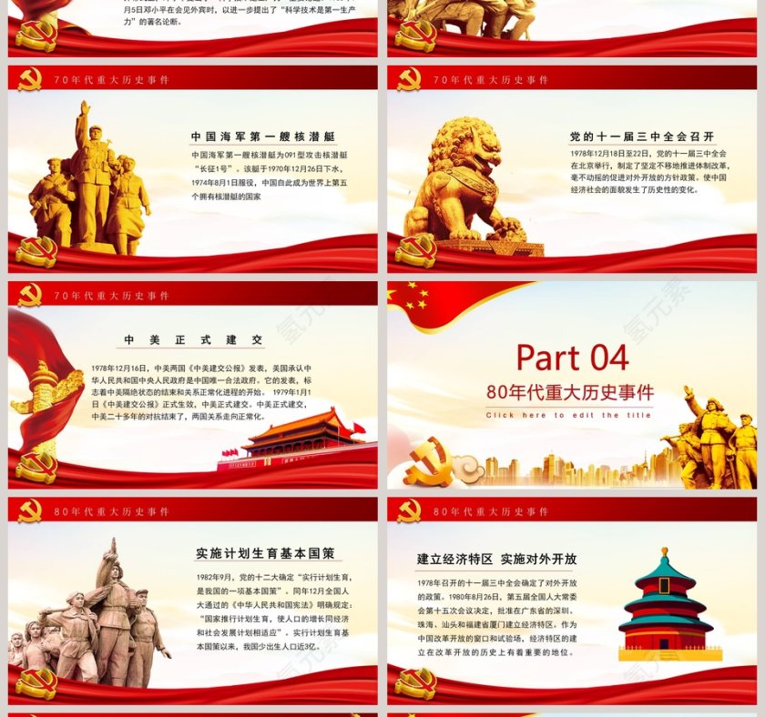 建国70周年的重大事件ppt第4张