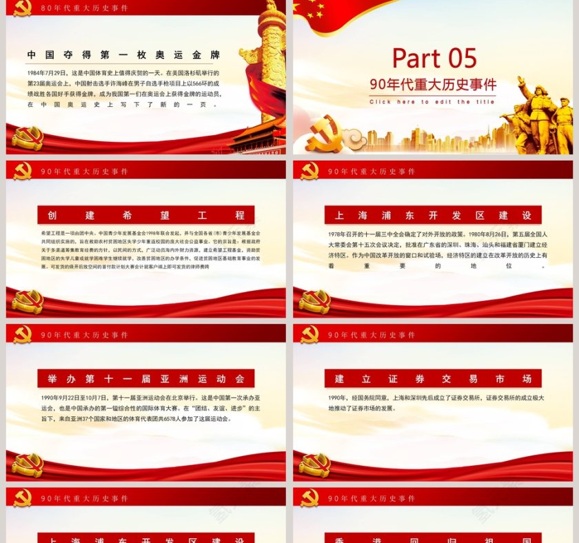 建国70周年的重大事件ppt第5张