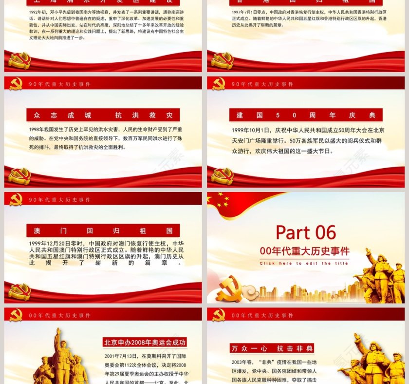 建国70周年的重大事件ppt第6张