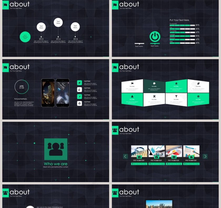 高端科技风风格工作总结PPT第2张