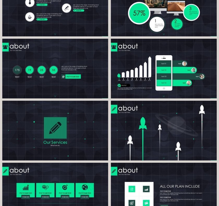高端科技风风格工作总结PPT第3张