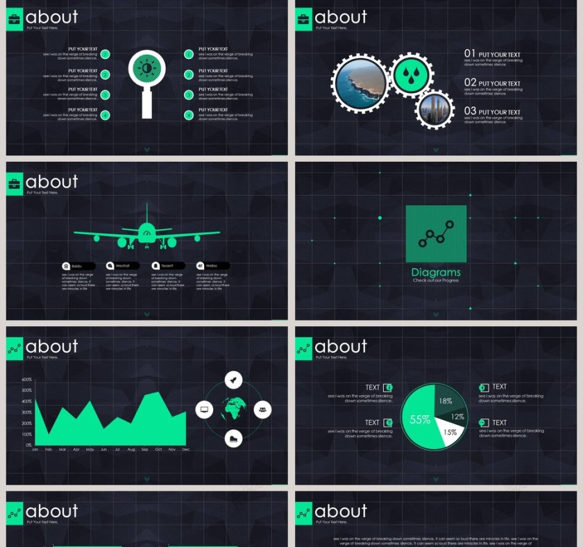 高端科技风风格工作总结PPT第5张