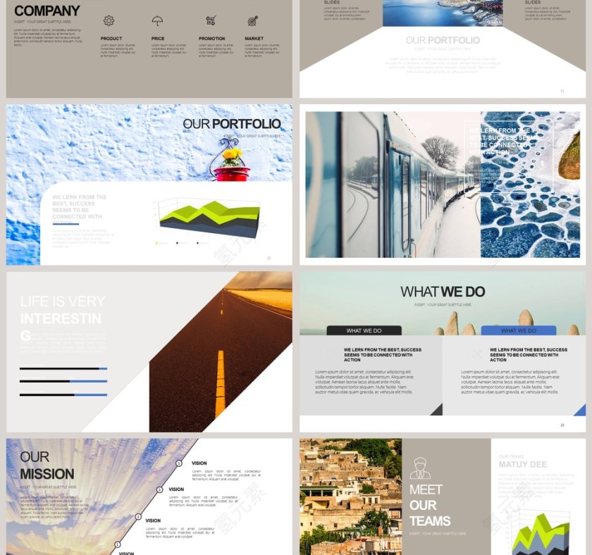 旅游画册PPT模板第3张