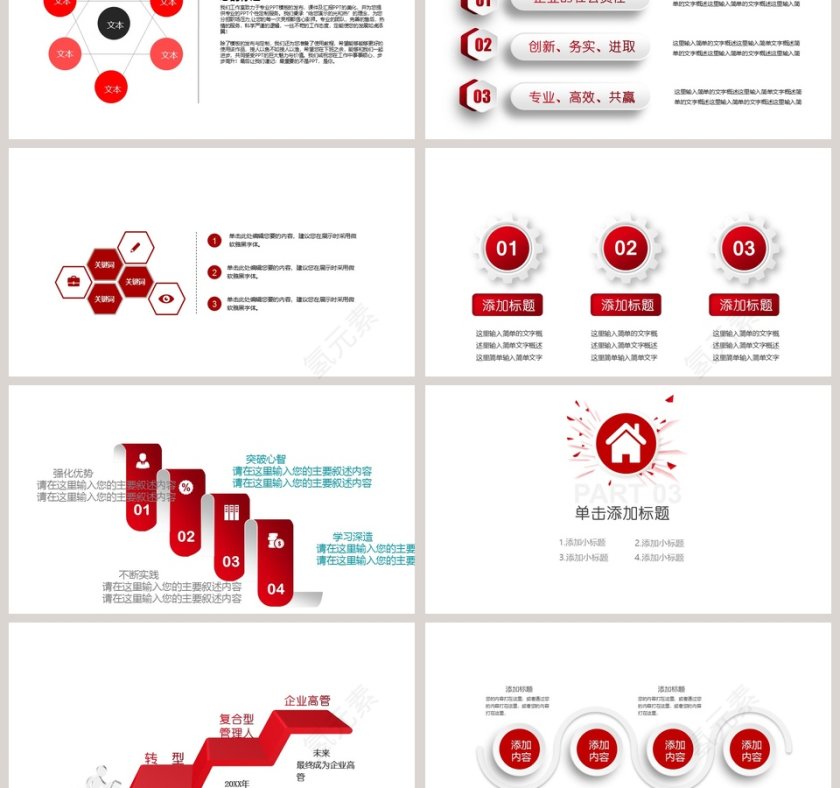 高端清新简约公司培训PPT模版第3张