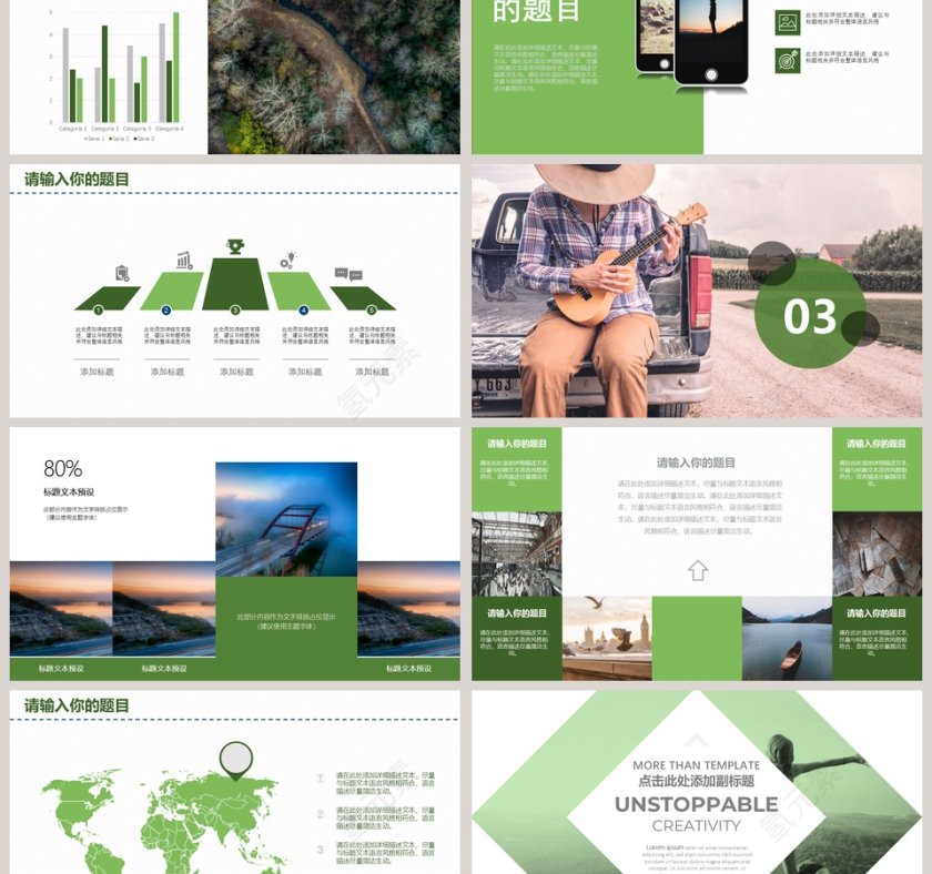 旅游汇报PPT模板第3张