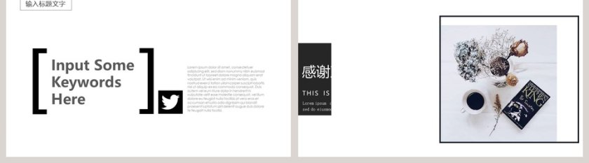 黑色极简杂志风工作汇报ppt模板第5张