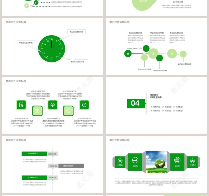 绿色环保低碳动态PPT模版环境保护PPT第4张