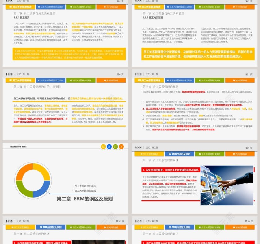 彩色简约员工管理教育培训第2张