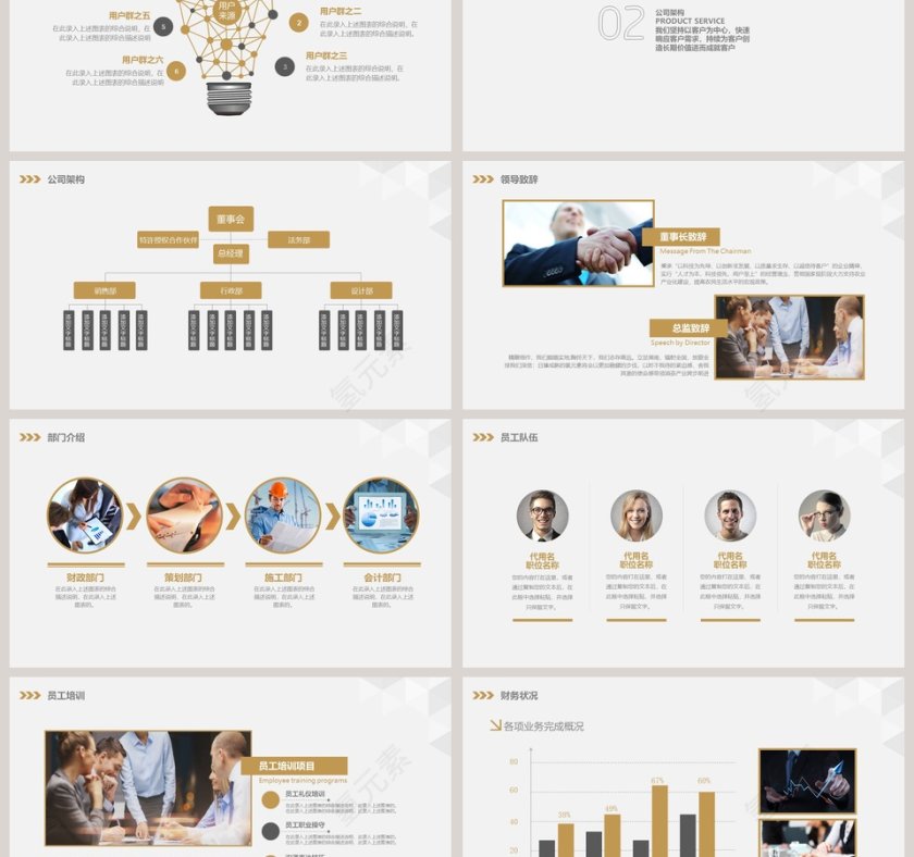 简洁大气公司介绍企业简介介绍PPT 第3张