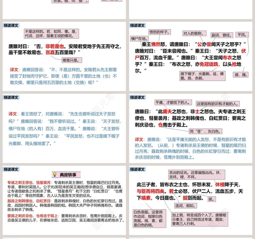 部编版九年级语文唐雎不辱使命PPT课件第4张
