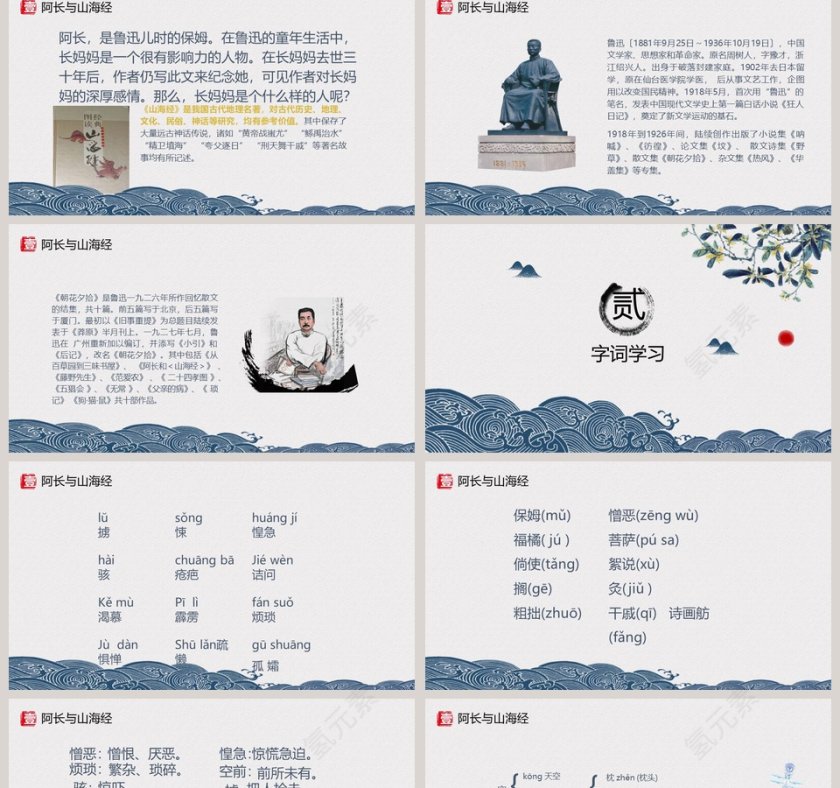 课文解析阿长与山海经语文课件PPT第2张