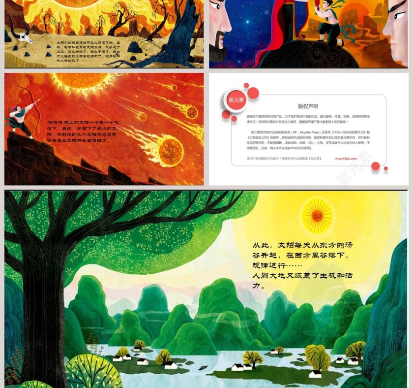 羲和浴日教学资源神话故事精选PPT第3张