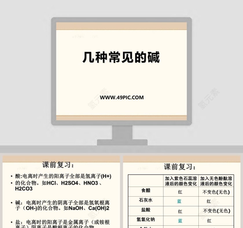 几种常见的碱在医学护理行业的应用PPT模板第1张