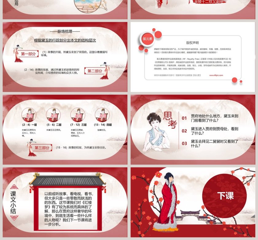 课文解析红楼梦林黛玉进贾府语文课件PPT第4张