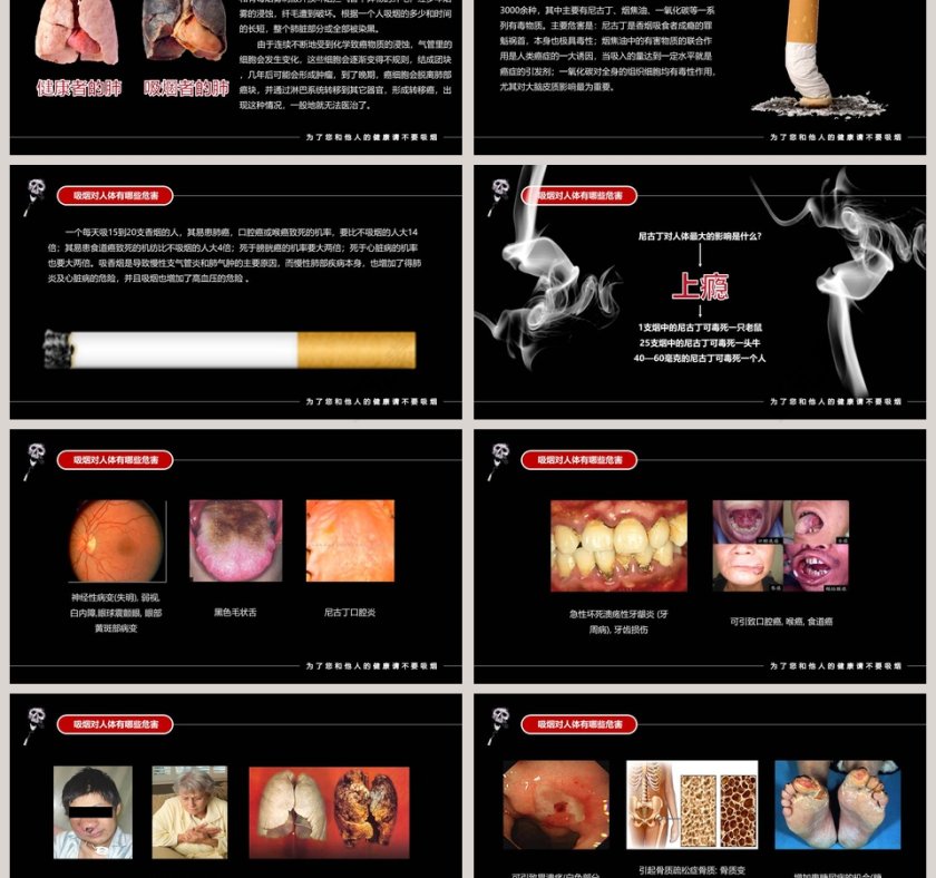 珍爱生命远离烟草PPT     第3张