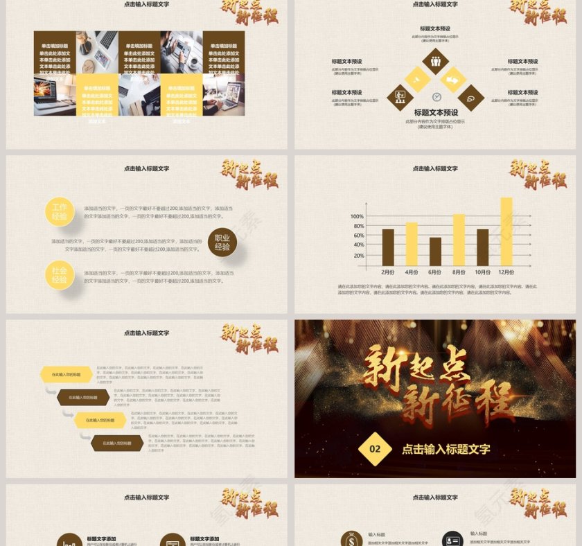 新起点新征程主题企业年终庆典年会PPT第2张