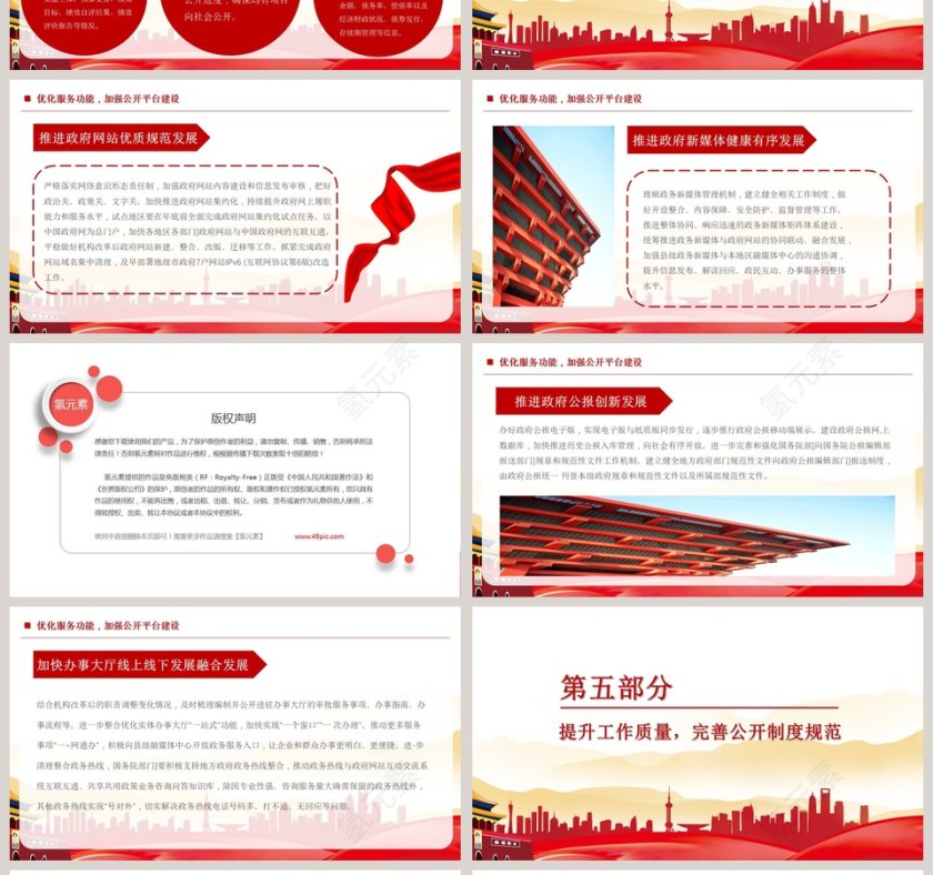 2019政务公开工作要点学习解读PPT模板第4张